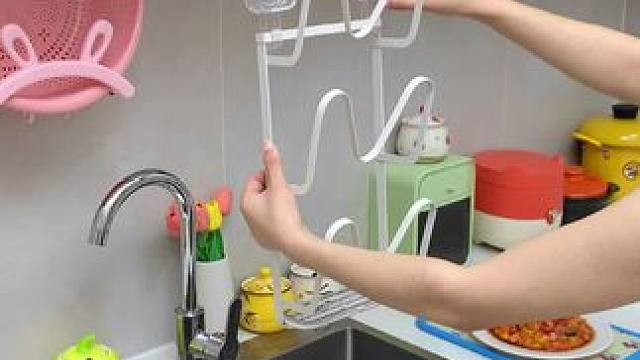 吸盘铁艺锅盖架免打孔壁挂式厨房置物架案板放置收納砧板架 #厨房物架  #锅盖架  #房好物  #置物