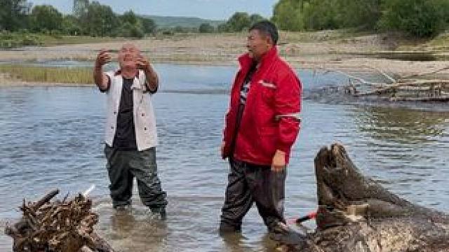 #户外捕鱼 #好大一条鱼