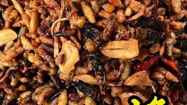 换种口味的蜂蛹次次#蜂蛹美食#昆虫美食 #地方特色美食#双凤#农村美食