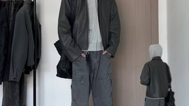 170男生开学试试秋冬卫衣夹克叠穿很有vibe感#ootd穿搭 #男孩子也要有衣品 #cleanfi