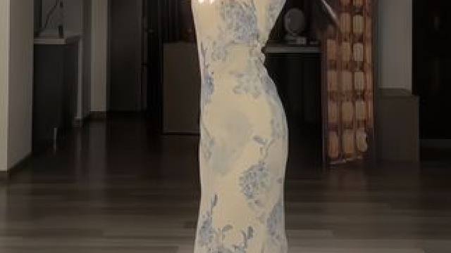 #舞蹈 繁华如三千东流水 我只取一瓢爱了解#国风 #旗袍 #氛围感 #发如雪