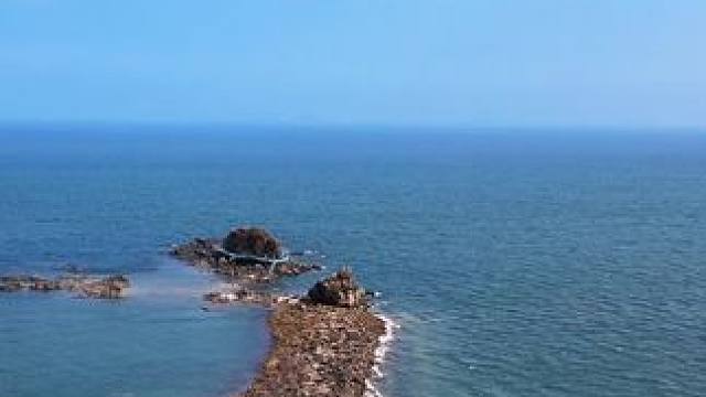 #大连一条通向大海的路 #宛如世界尽头的纯净之地 #海天一色