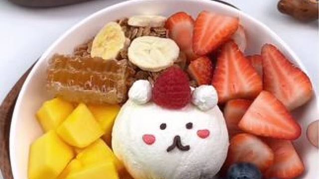 水果燕麦酸奶碗#酸奶碗 #酸奶碗的懒人做法 #我的厨房日记 #希腊酸奶 #甜品治愈一切