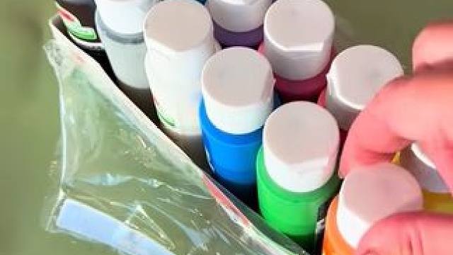 外国小姐姐沉浸式画画 #助眠解压 #解压 #声控解压 #强迫症治愈系