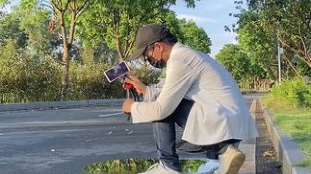 水面倒影试试这样拍太美了吧#手机摄影 #拍摄技巧 #水面倒影