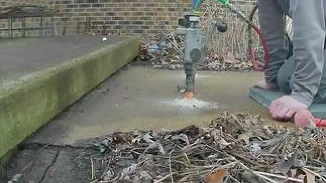 地面塌陷如何处理？看完就知道了！#施工工艺 #能工巧匠 #地面改造