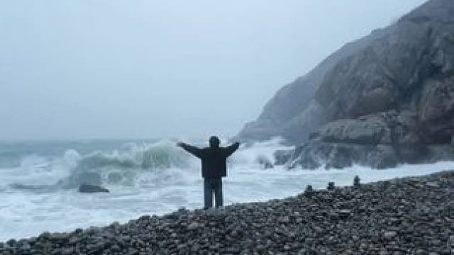 你失约的海 我一个人看也很漂亮.
#威海 #氛围感 #看海