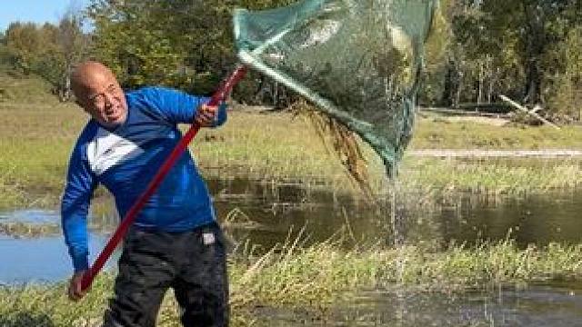 #户外捕鱼 #好大一条鱼