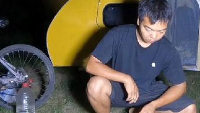 穷游山西去看古塔，吃当地人做的月饼样子很奇特，晚饭吃豆角炒肉#床车旅行#户外露营 #户外美食 #地方