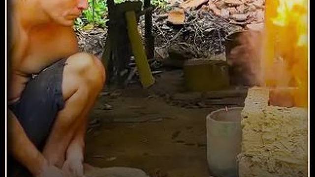 学好数理化 走遍天下都不怕 #原始技术 #野外炼铁 #澳洲小哥