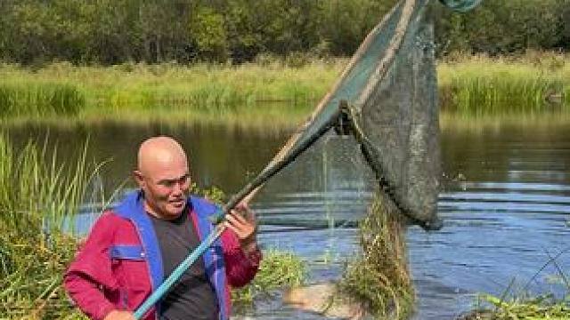 #户外捕鱼 #好大一条鱼