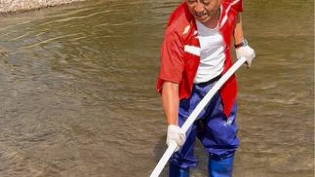 #户外捕鱼 #好大一条鱼