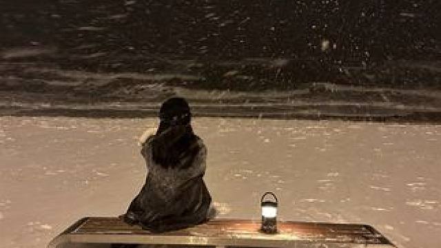 你失约的海 我替你来了真的很美.
#威海 #氛围感 #去年冬天