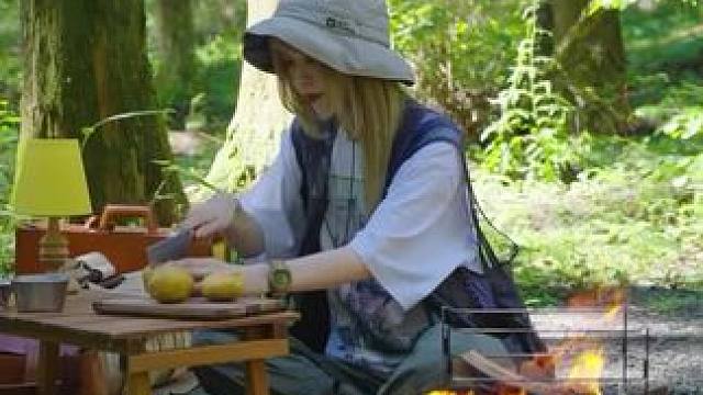 露营烤土豆 #露营报告 #户外美食 #治愈系慢生活