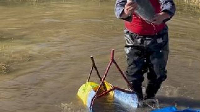 #户外捕鱼 #好大一条鱼