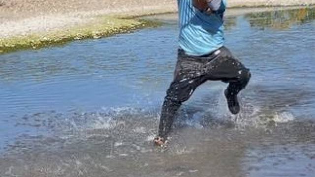 #户外捕鱼 #好大一条鱼