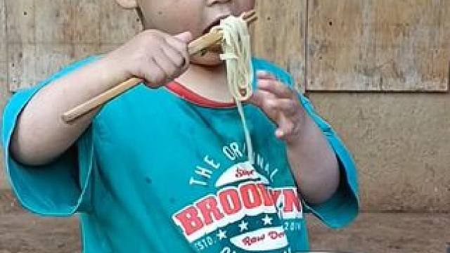 今天煮的面条四个孩子都很喜欢吃，下次还这样煮。#记录真实生活