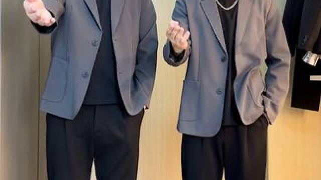 #胖男生穿搭   #显瘦穿搭   #休闲西装 #轻熟气质风