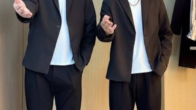 #胖男生穿搭    #显瘦穿搭   #休闲西装#轻熟风穿搭