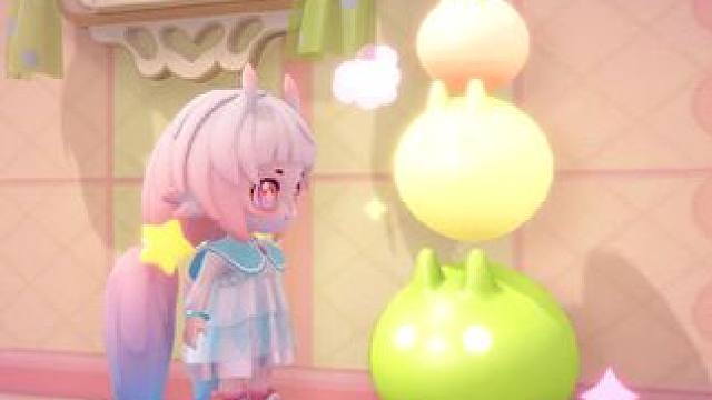 按下交互开关，云鲸岛万物可爱！ 这是什么，家具交互按钮？戳一下、戳一下。
#梦想家园手游 #泡泡玛特