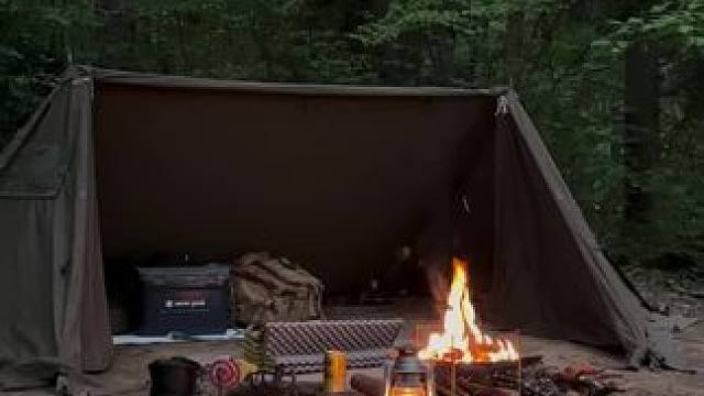 露营焚火 #露营报告 #一个人的露营时光