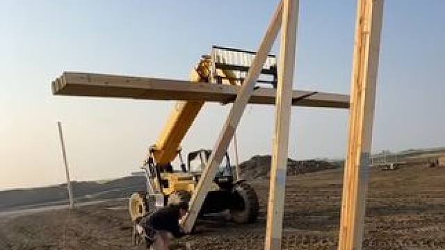 北美木屋大别野的施工工艺。 #北美木屋 #木屋建造 #别墅施工  #施工工艺 #木结构