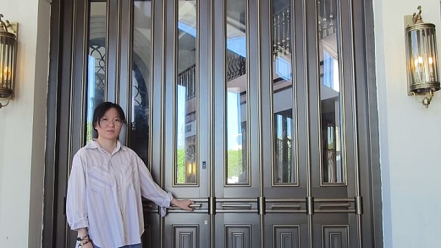 一点开就被种草了！采光好又美观的铜门真的是爱了！#中宝天一铜门 #上海 #系统门 #偏轴门 #别墅门
