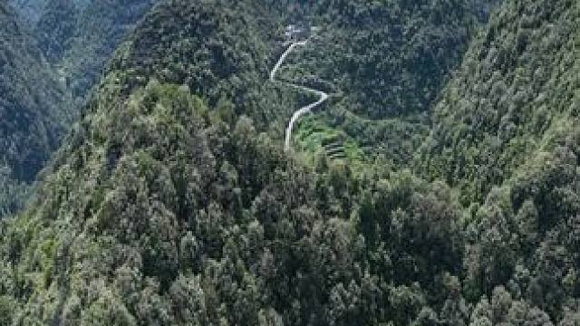 深坑里的天眼村，每家每户都盖起小洋楼#远离城市的喧嚣 #登上山顶看美景