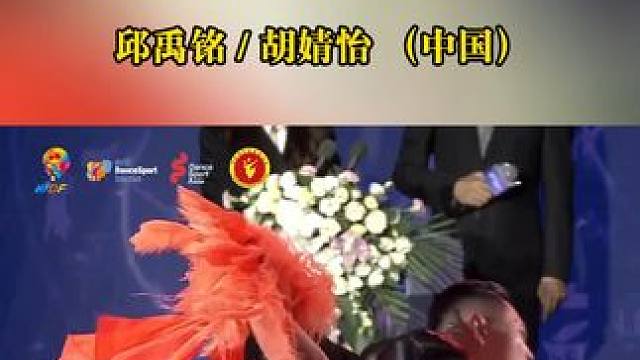 第十二届世界体育舞蹈大赛的2024年WDSF世界标准舞公开赛比拼中，中国组合邱禹铭、胡婧怡脱颖而出夺
