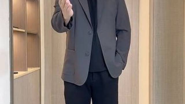 #胖男生穿搭   #显瘦穿搭   #休闲西装 #轻熟风穿搭