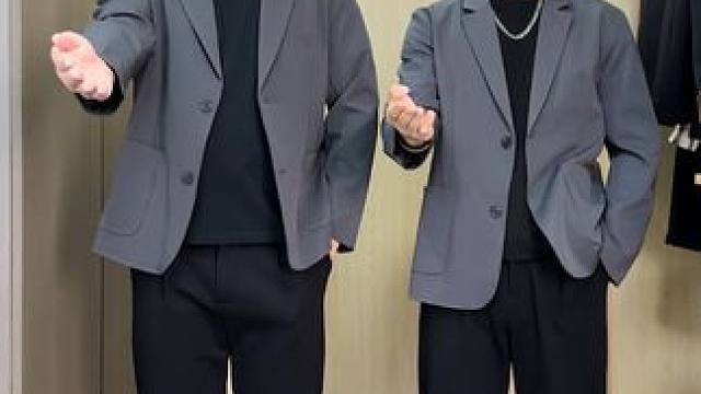 #胖男生穿搭   #显瘦穿搭   #休闲西装  #轻熟风穿搭