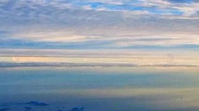 #来一场仁川到大连的天空之旅吧 #云层上的风景 #飞行视角