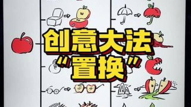 一个创意的基本思路：置换 #procreate #画画 #创意 #绘画教程