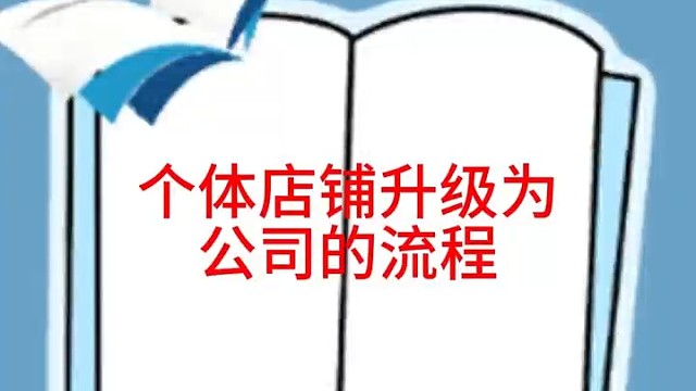 个体店铺升级公司的流程#