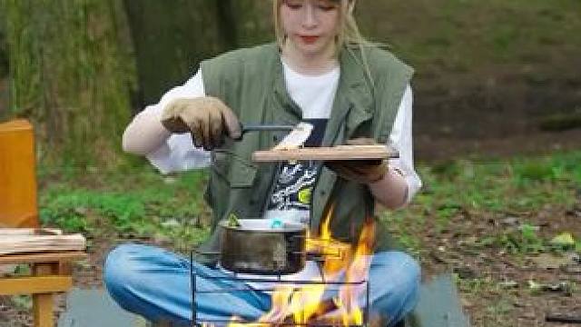 露营夹肉烤 #露营报告