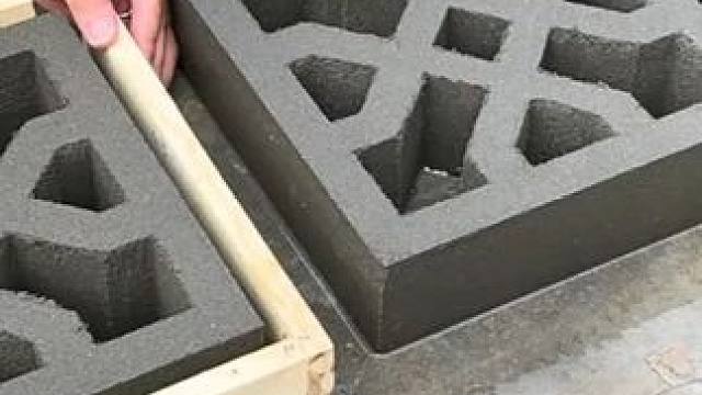 制作这样一个模版，做出来的水泥实用又美观 #手作木艺 #制作过程 #木工diy #diy #能工巧匠