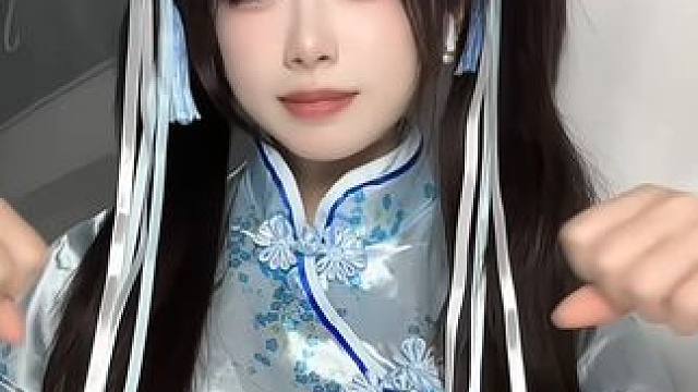 今天是小小中华娘～ #甜妹 #中华风 #中华娘 #双马尾 #旗袍