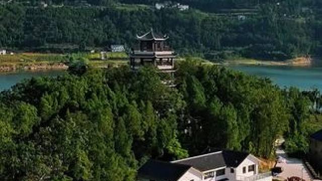 山水乡瞭望塔看山水⒄#一帧中国·大美广元#看身边变化讲广元故事 #故乡的原风景#记录家乡美景 #依山