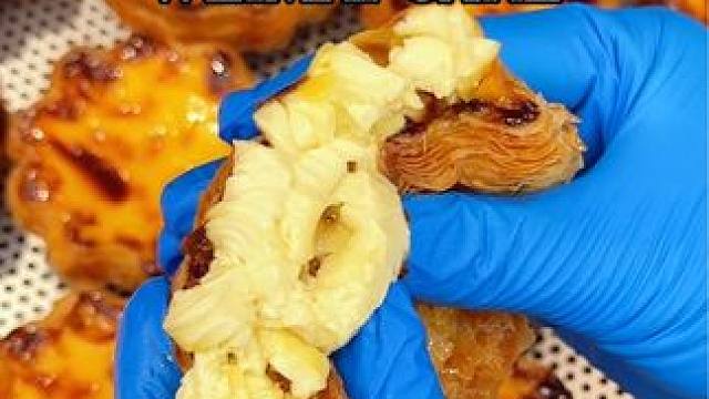 每一个像太阳花一样 法式可颂挞 琥珀色焦糖黑斑！双倍醇香！#新鲜出炉 #可颂挞 #谁懂这一口的好吃程