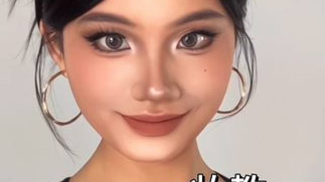 黄黑皮学会有效化妆时，换头不再是问题 #方圆脸妆容 #美妆模范生 #新手化妆教程 #黄黑皮妆容