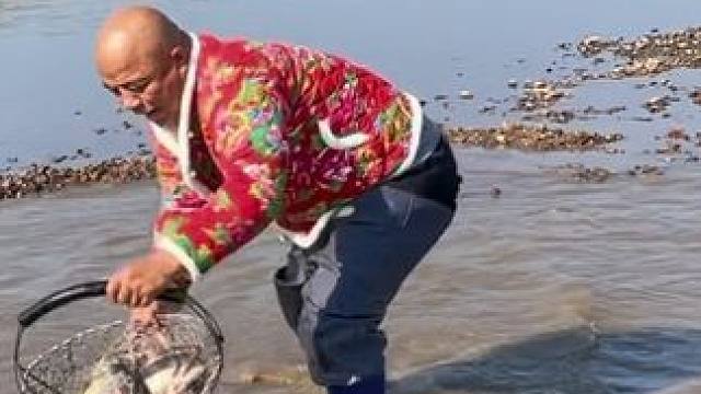 #户外捕鱼 #好大一条鱼