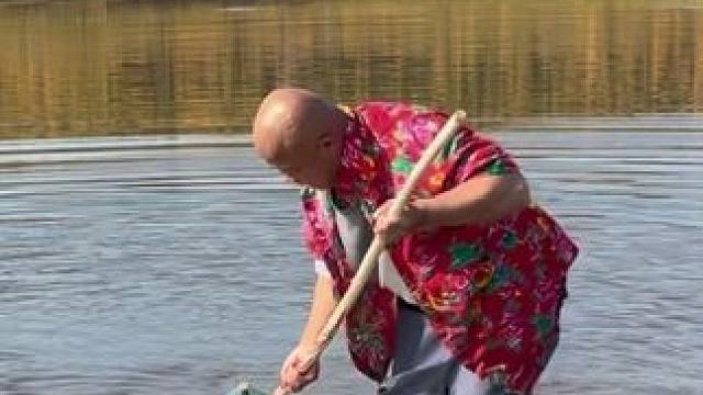 #户外捕鱼 #好大一条鱼