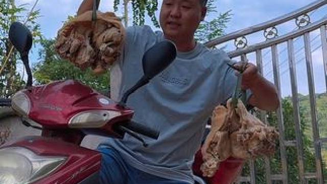 全网99%的人都没有吃过的牛欢喜，哥俩今天有口福了 #新农人计划2024 #农村美食 #人间烟火 #