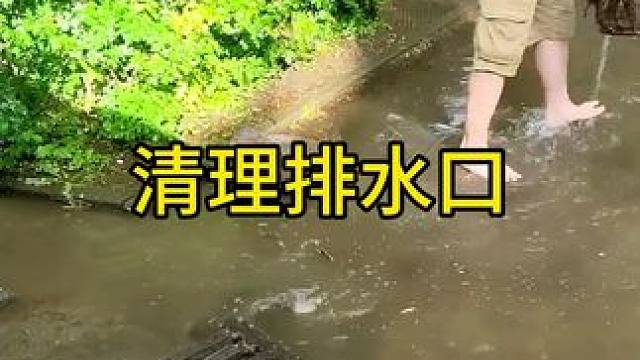清理堵塞的排水口 #清理排水口 #堵塞 #排水口 #国外视频分享 #解压