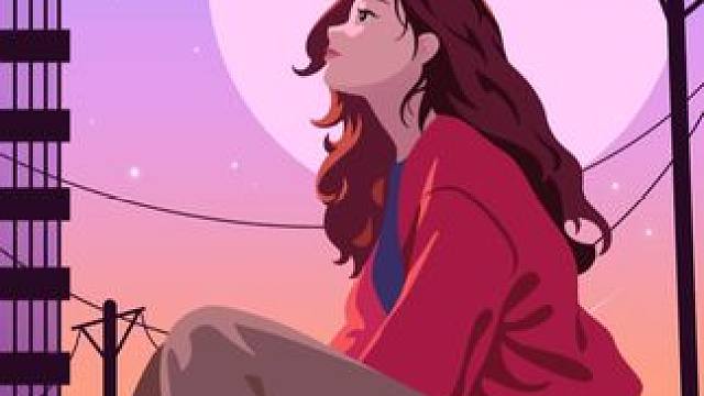 每一个地球上的人，在这个宇宙上都有一颗对应的星星在闪烁。 #治愈系插画 #iPad绘画 #画画 #零