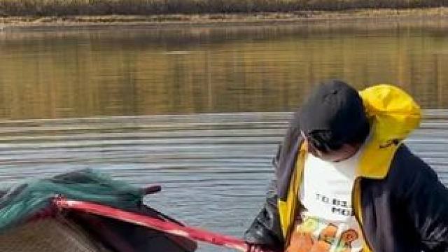 #户外捕鱼 #好大一条鱼