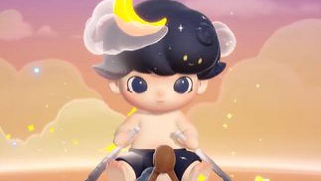 DIMOO月夜航海家上岛啦！ 羽毛桨会避开暗夜的漩涡，因为梦里星月指引着航向#梦想家园手游 #泡泡玛