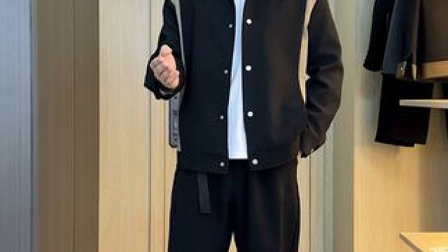 #微胖穿搭    #男生穿搭   #休闲夹克#秋季新款