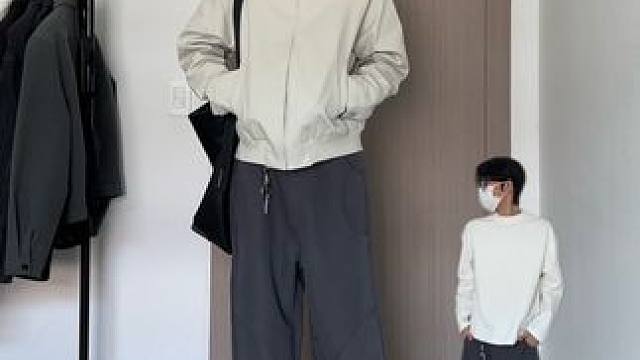 170显高穿搭·一套秋季穿搭上短下宽建议码住！#ootd穿搭 #cleanfit #秋冬氛围感 #会