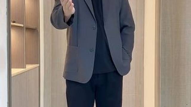 #胖男生穿搭   #气质轻熟风   #休闲西服 #品质男装